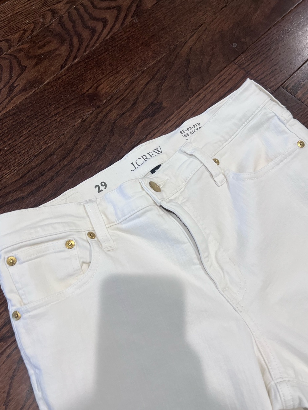 J. Crew White KICKOUT 03 cropped denim sz 29 - Picture 3 of 8